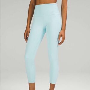 Lululemon Align High Rise Pant 25 inch Icing Blue Nulu Yoga Lightweight Sz 6